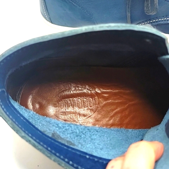 Wolverine | Navy blue leather chukka boots | MENS 10 - Picture 5 of 10